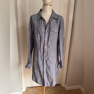 Island Company button down shirt dress